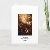 天使とキリストの昇天 カード (裏面)