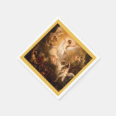 天使とキリストの昇天 スタンダードカクテルナプキン (角)