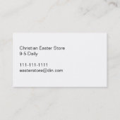 天使とキリストの昇天 名刺 (裏面)