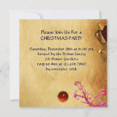 天使とクリスマスクラウンを持つ子イエス 招待状 (裏面)