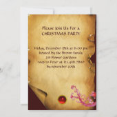 天使とクリスマスクラウンを持つ子イエス 招待状 (裏面)