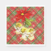 天使とクリスマスプレド スタンダードランチョンナプキン (正面)