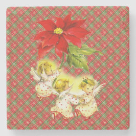 天使とクリスマスプレド ストーンコースター