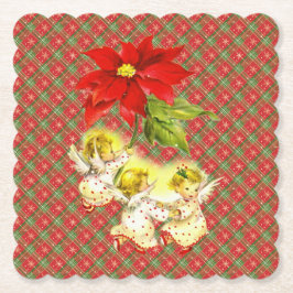 天使とクリスマスプレド ペーパーコースター