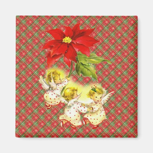 天使とクリスマスプレド マグネット (正面)