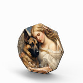 天使とドイツの羊飼いのメモリアル損失 フォトブロック (右)