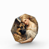 天使とドイツの羊飼いのメモリアル損失 フォトブロック (左)