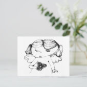 天使とハート ポストカード (スタンド正面)