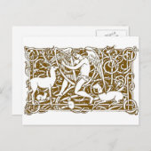 天使とハープ ポストカード (正面/裏面)