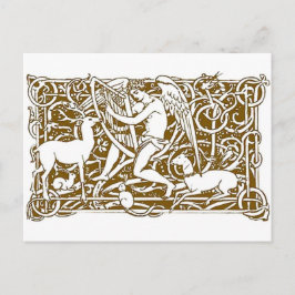 天使とハープ ポストカード