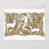 天使とハープ ポストカード (正面)