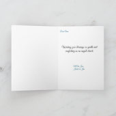 天使とバラのアンティークスタイル天使 カード (内部)