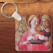 天使とバラ キーホルダー (正面)