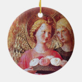 天使とバラ セラミックオーナメント (裏面)