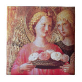 天使とバラ タイル (正面)