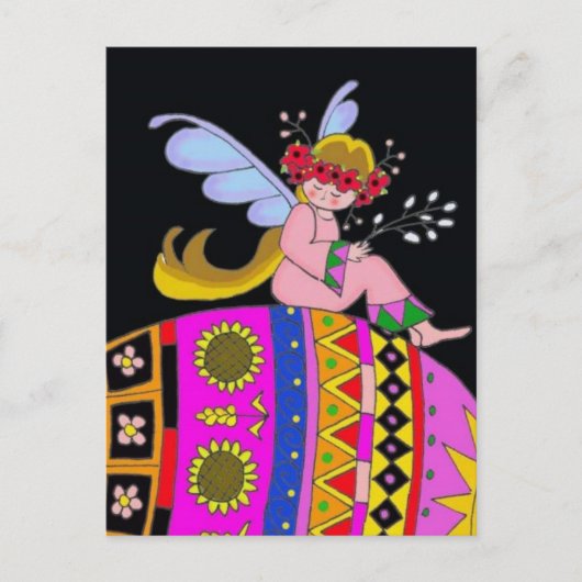 天使とピサンカ ポストカード (正面)