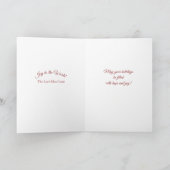 天使とマウンテン ドゥルシマーのクリスマス グリーティング カード (内部)