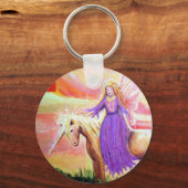 天使とユニコーン キーホルダー (正面)