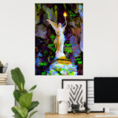 天使とランプのポスター ポスター (ホームオフィス)