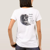 天使と一緒に飛んでくれないか Tシャツ (裏面)