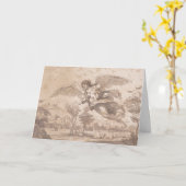 天使と二人の子供、フランチェスコ·バルトロッジ。 カード (黄色い花)