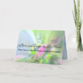 天使と奇跡があなたの誕生日 カード (裏面)