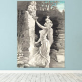 天使と女神バレンタイン キャンバスプリント (インサイチュ (ウッドフロア))