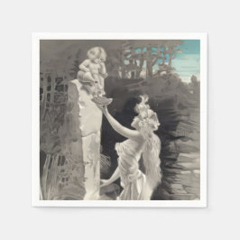 天使と女神バレンタイン スタンダードカクテルナプキン