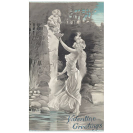 天使と女神バレンタイン テーブルクロス