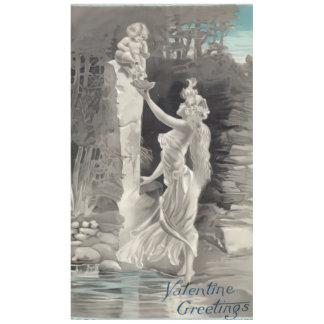 天使と女神バレンタイン テーブルクロス