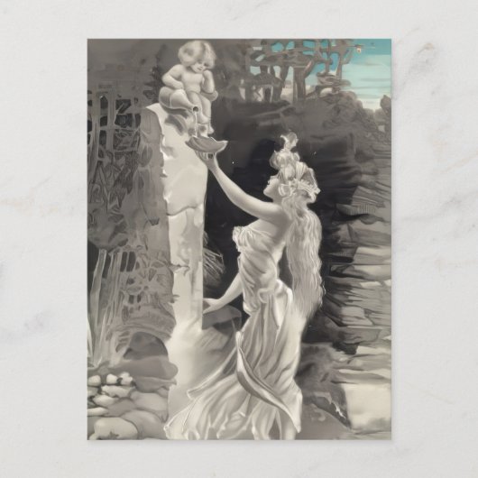 天使と女神バレンタイン ポストカード (正面)