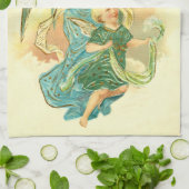 天使と子供 キッチンタオル (折り畳み)