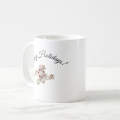 天使と宝石ときらめく花々 コーヒーマグカップ (正面左)