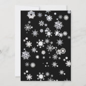 天使と宝石と輝く花のクリスマスカード サンキューカード (裏面)