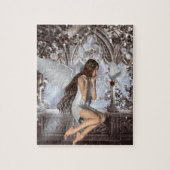 天使と彼女の鳩 ジグソーパズル (縦)