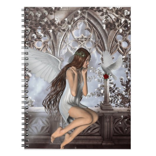 天使と彼女の鳩 ノートブック (正面)
