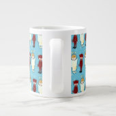 天使と悪魔のパターン ジャンボコーヒーマグカップ (裏面)