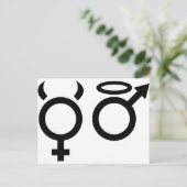 天使と悪魔の象徴 ポストカード (スタンド正面)