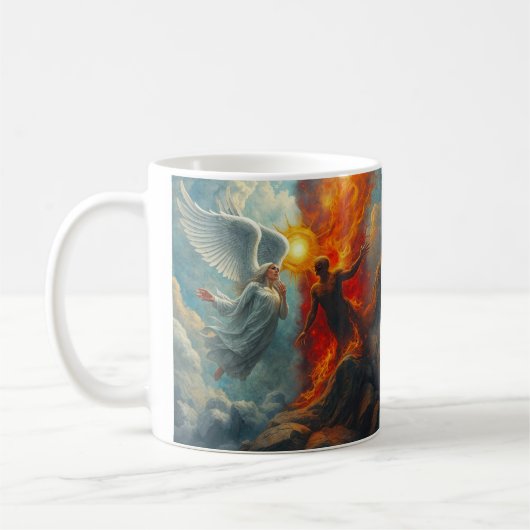天使と悪魔 コーヒーマグカップ (左)