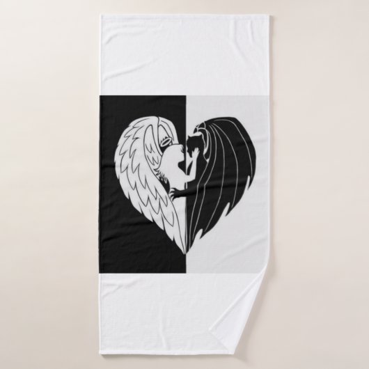 天使と悪魔 バスタオルセット (バスタオル)
