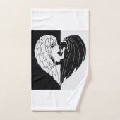 天使と悪魔 バスタオルセット (ハンドタオル)