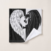 天使と悪魔 バスタオルセット (ウォッシュタオル)