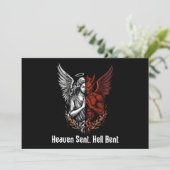 天使と悪魔　天国と地獄　半分半分 招待状 (スタンド正面)