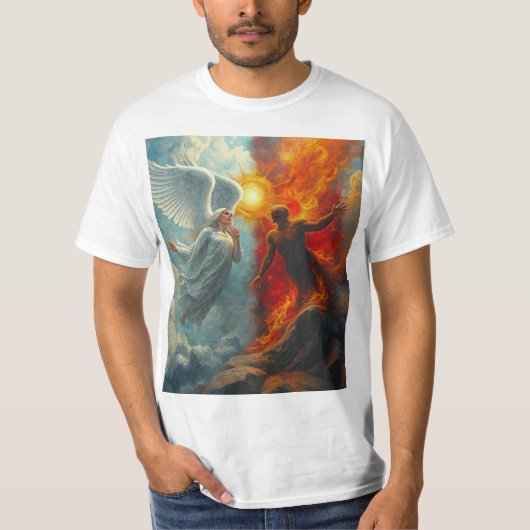 天使と悪魔 Tシャツ (正面)