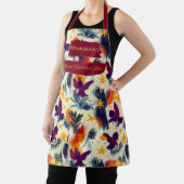 天使と星の黄金のクリスマスエレガント- エプロン (インサイチュ)