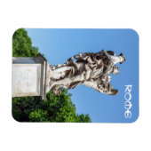 天使と柱 – サンタンジェロ橋,ローマ マグネット (横)