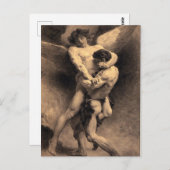 天使と格闘する ポストカード (正面/裏面)