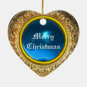 天使と無垢なヴァージンの概念，ハート セラミックオーナメント (裏面)