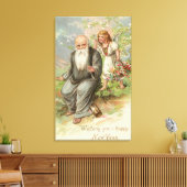 天使と父の時間# 1 キャンバスプリント (インサイチュ (リビング))