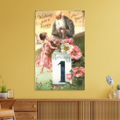 天使と父の時間# 2 キャンバスプリント (インサイチュ (リビング))